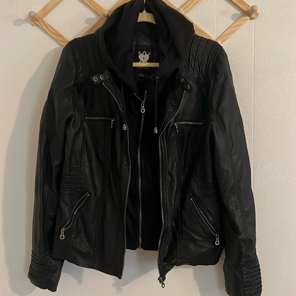 Women's Black Leather Jacket